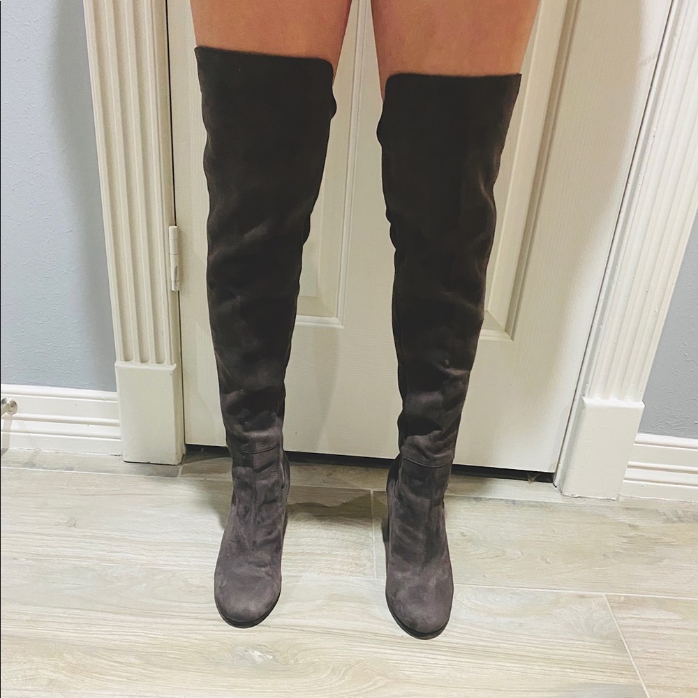 Treasure and bond over the knee grey boots size 8